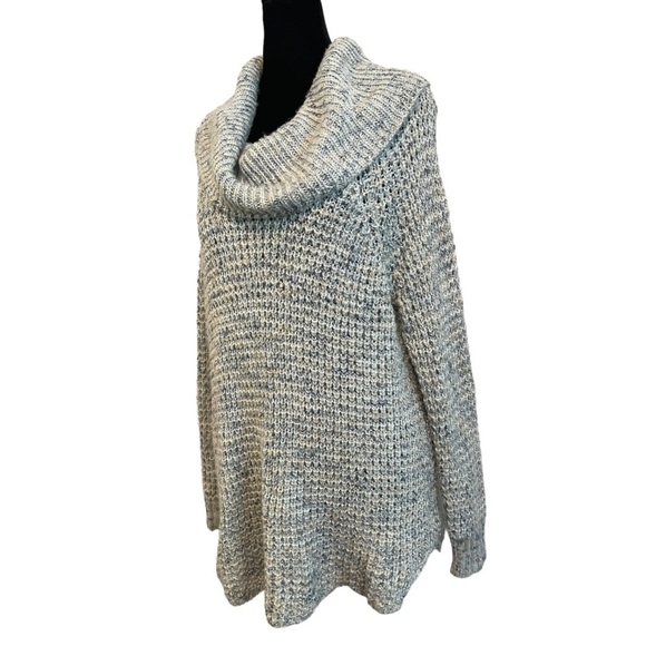 American Rag Wool Blend Long Sleeve Cowl Neck Chunky Waffle Knit Sweater Small - Picture 4 of 10